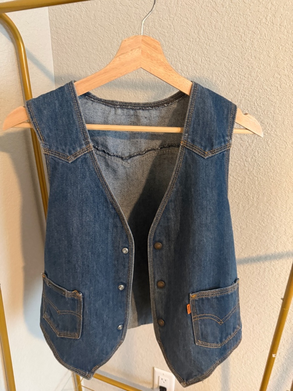 Levi's Blue Denim Vest